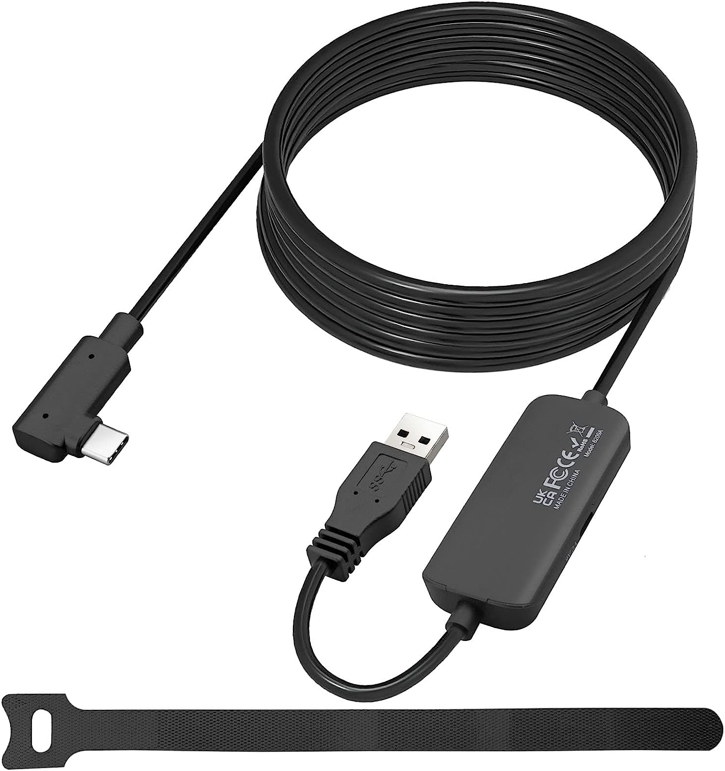 LiNKFOR 16FT Oculus Link Cable for Quest 2 /Pro/Pico 4 with Separate Charging Port for Unlimited 120HZ PC/Steam VR Playtime USB 3.0 Type A to C Cable for Oculus Quest Headset to a Gaming PC