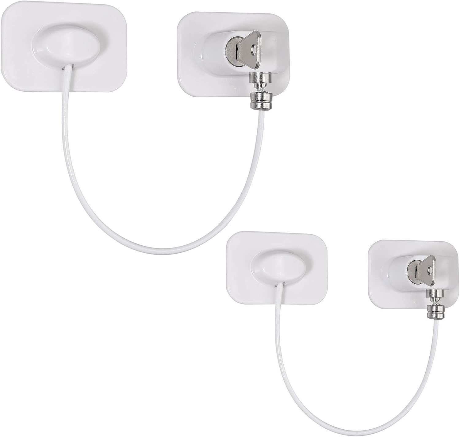 Linkfor KPTHM898 Refrigerator Lock Refrigerator, White, Pack of 2 (1 Piece)