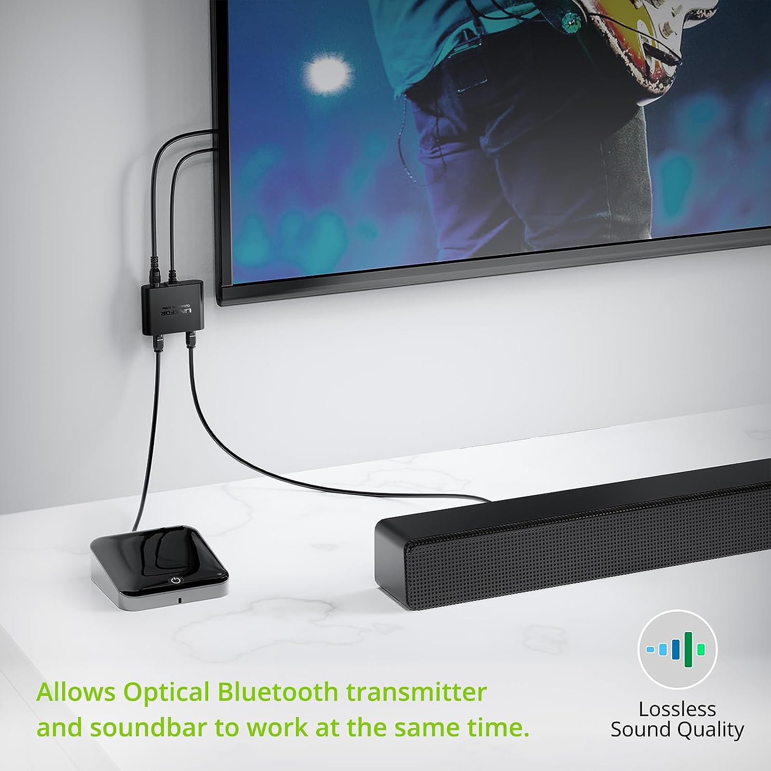 LiNKFOR 1X3 Toslink Optical Digital Audio Splitter