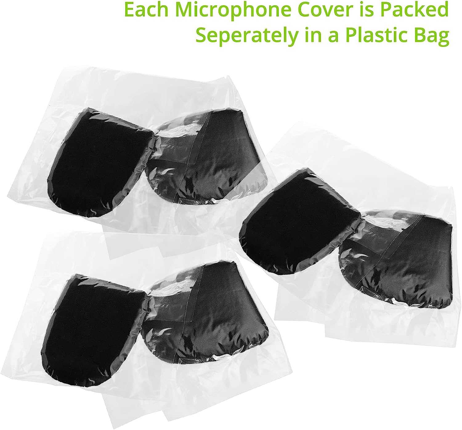 LiNKFOR 6 Pack Thick Foam Mic Cover Handheld Microphone Windscreen