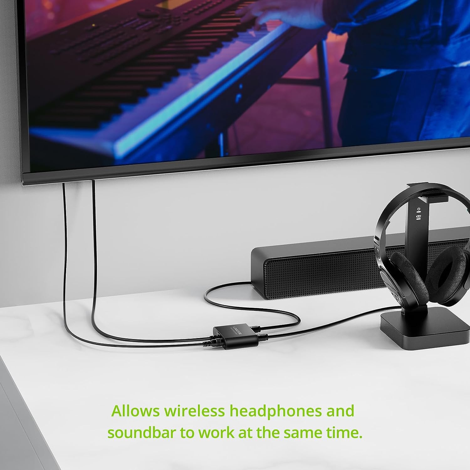 LiNKFOR Digital Optical Audio Cable Toslink Cable 3.3 Feet, Ultra-Durable, Male to Male Cables