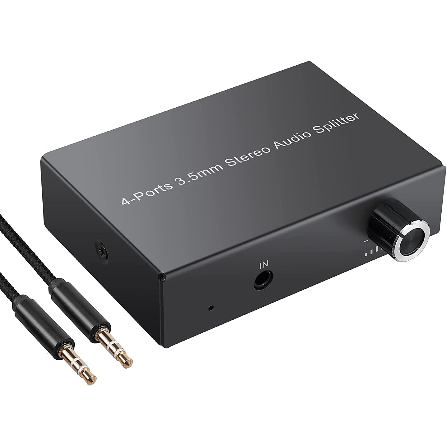 LiNKFOR 3.5mm Stereo Audio Splitter Support 1 In 4 Out