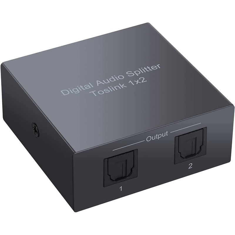 LiNKFOR 1x2 SPDIF Toslink Optical Audio Splitter