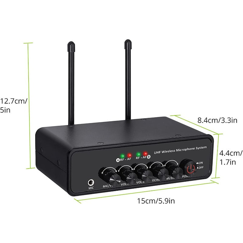 LiNKFOR UHF Wireless Handheld Microphone System, Bluetooth 5.0