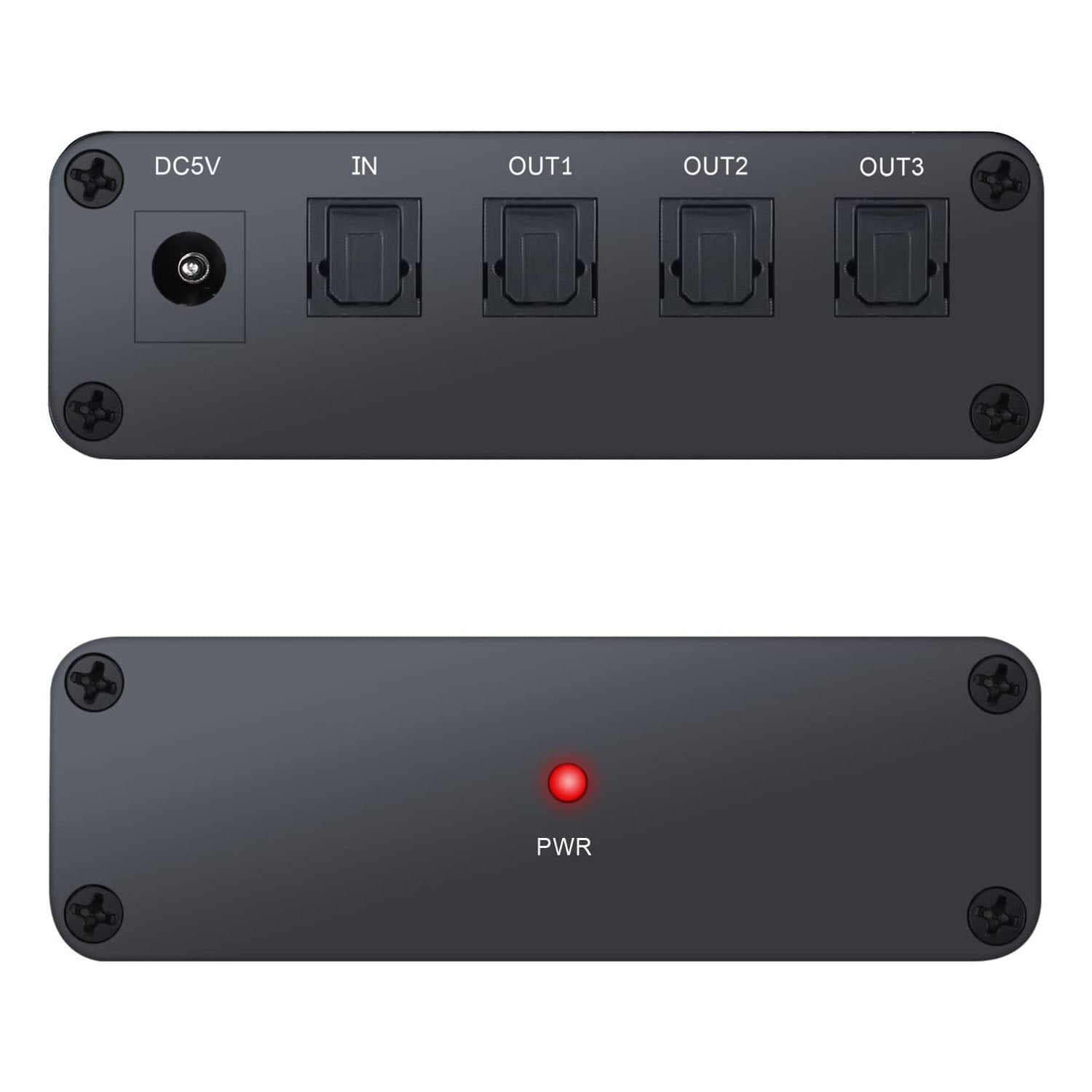 LiNKFOR 1x3 Optical Audio Splitter