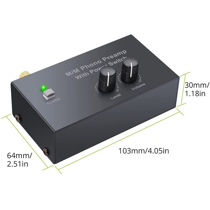 LiNKFOR Phono Preamp Mini Stereo Audio Low Noise MM Turntable Preampli –  LiNKFOR Store