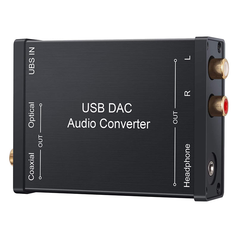 LiNKFOR USB to SPDIF Coaxial RCA and 3.5mm Headphone Jack Converter