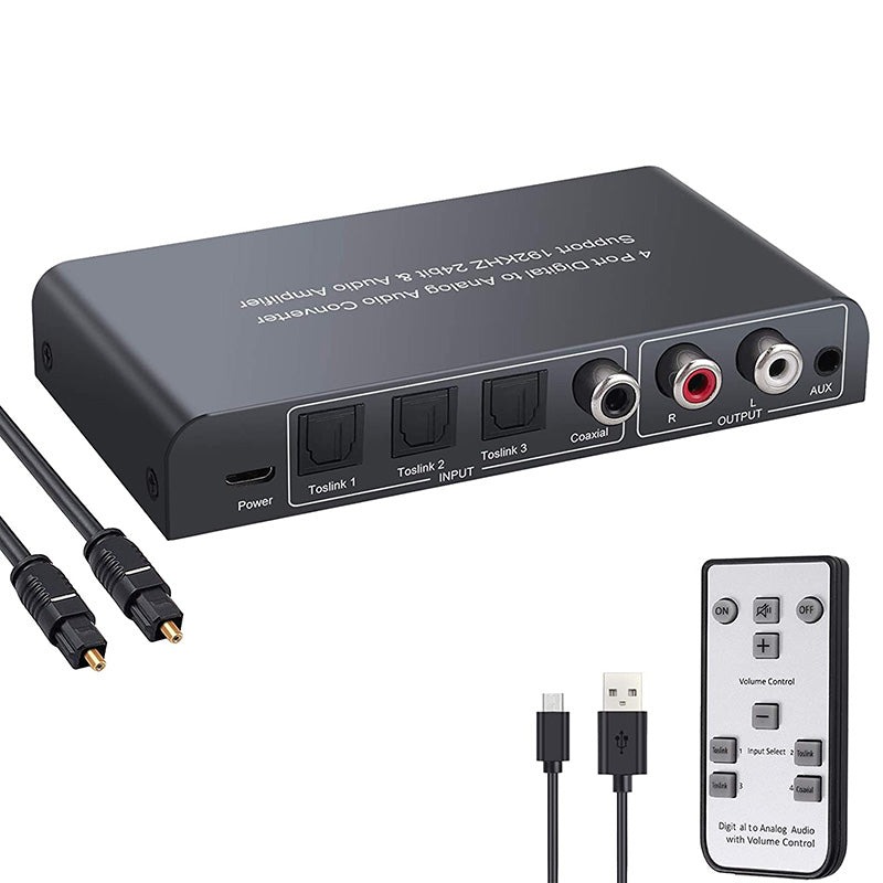 LiNKFOR DAC Converter 192kHz Digital to Analog Audio Converter
