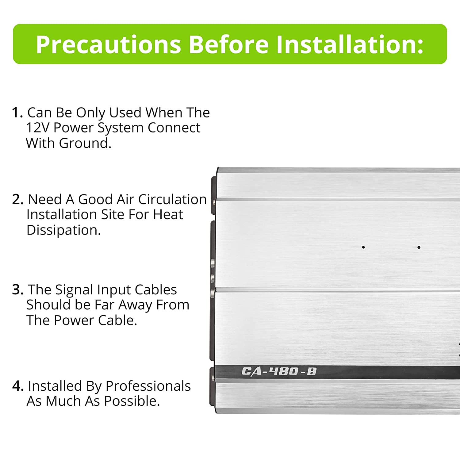 LiNKFOR 4 Channel Car Audio Amplifier