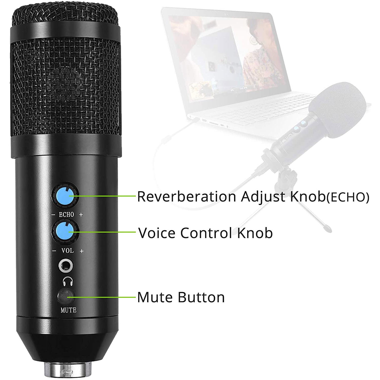 LiNKFOR USB Condenser Recording Microphone