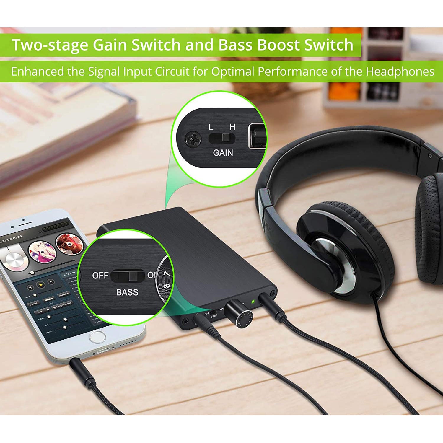 LiNKFOR HiFi Headphone Amplifier Built-in Power Bank Function