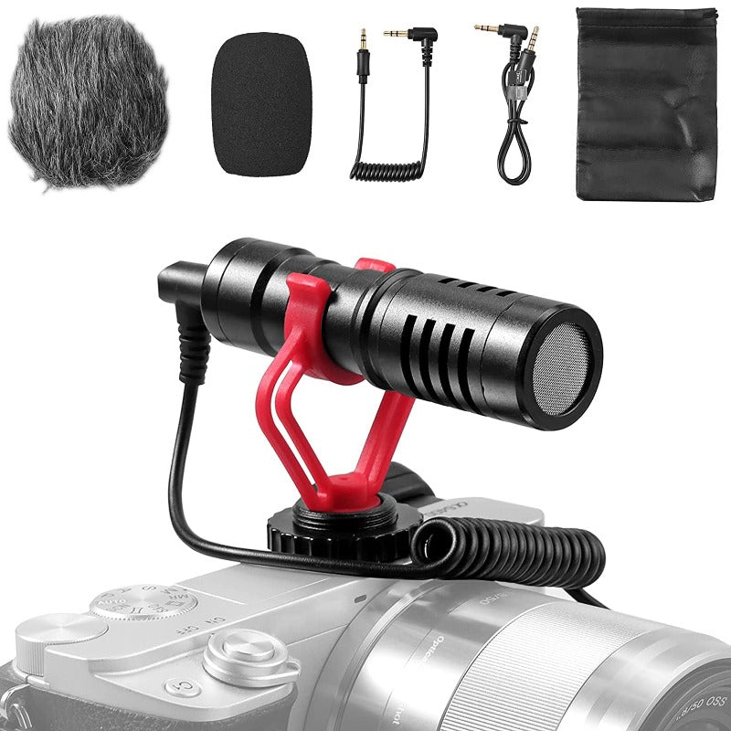 LiNKFOR Camera Microphone with Shock Mount Video Microphone