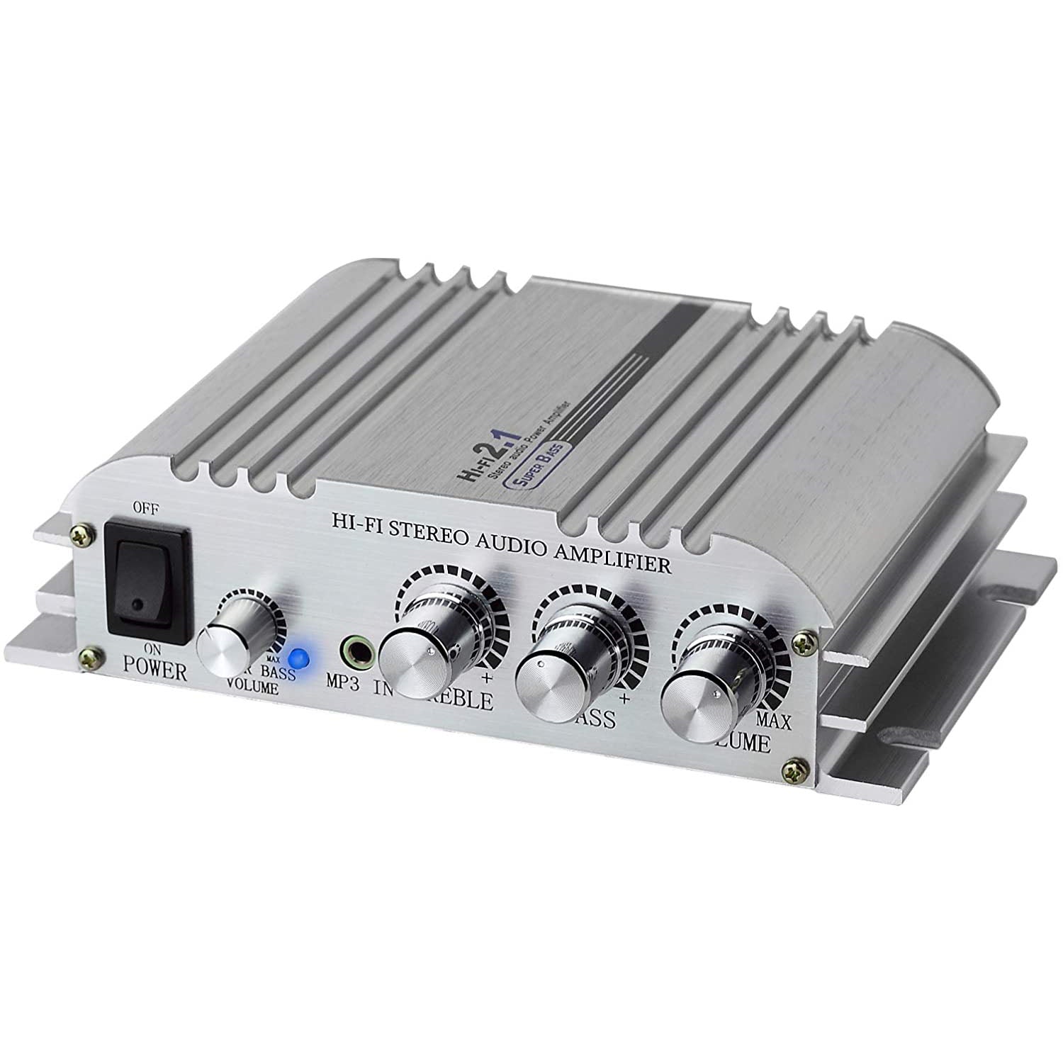 LiNKFOR Mini Hi-Fi 2.1 CH Class D Stereo Amplifier