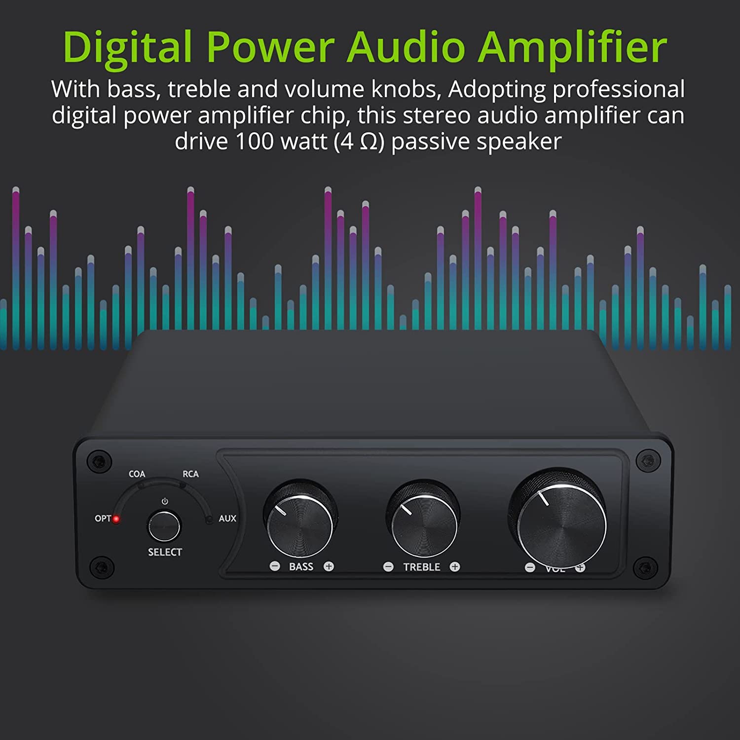 LiNKFOR Hi-Fi Stereo Audio Amplifier + DAC