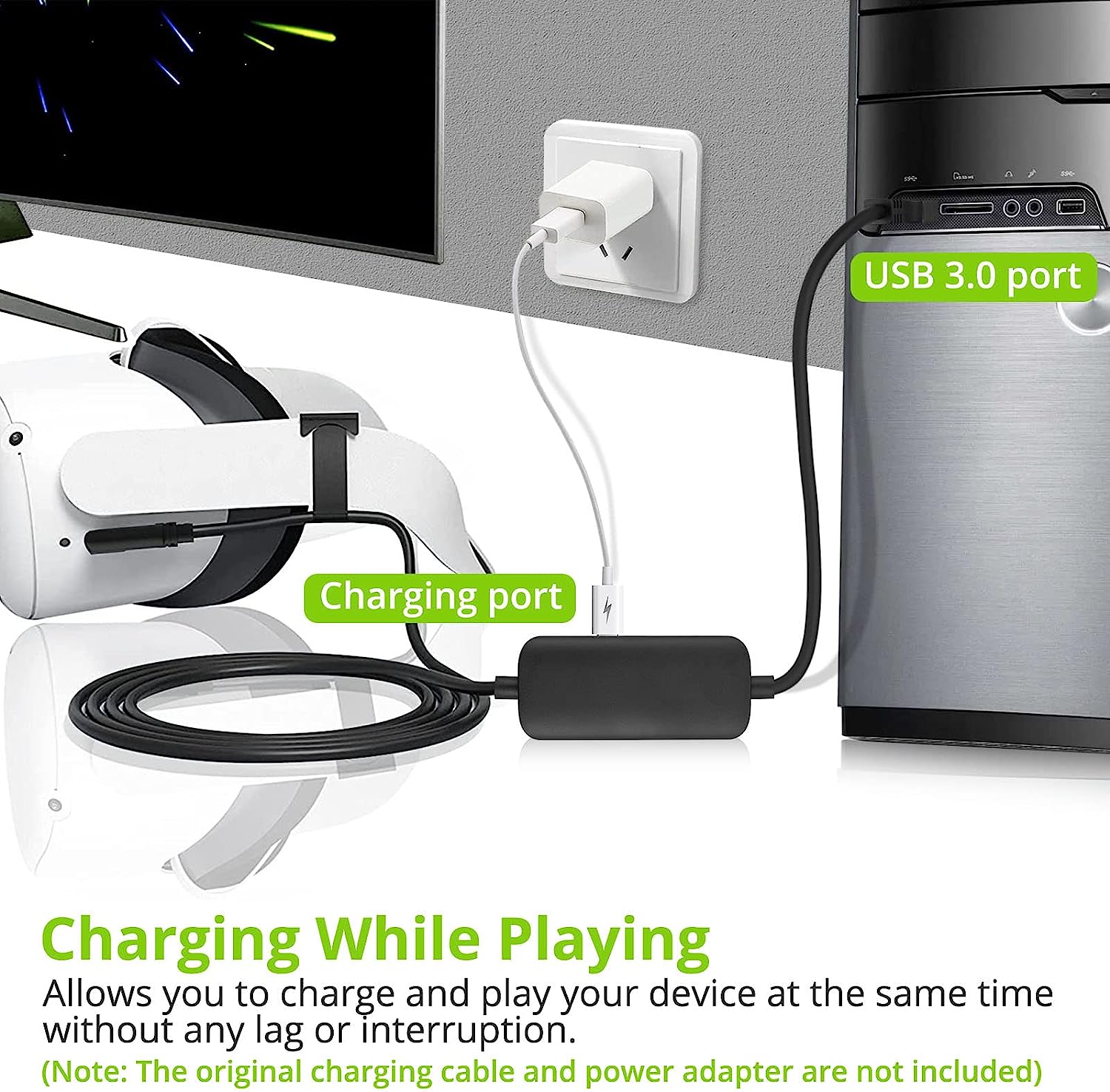 Usb C Oculus Quest Link Charge While Playing Oculus 20FT Link