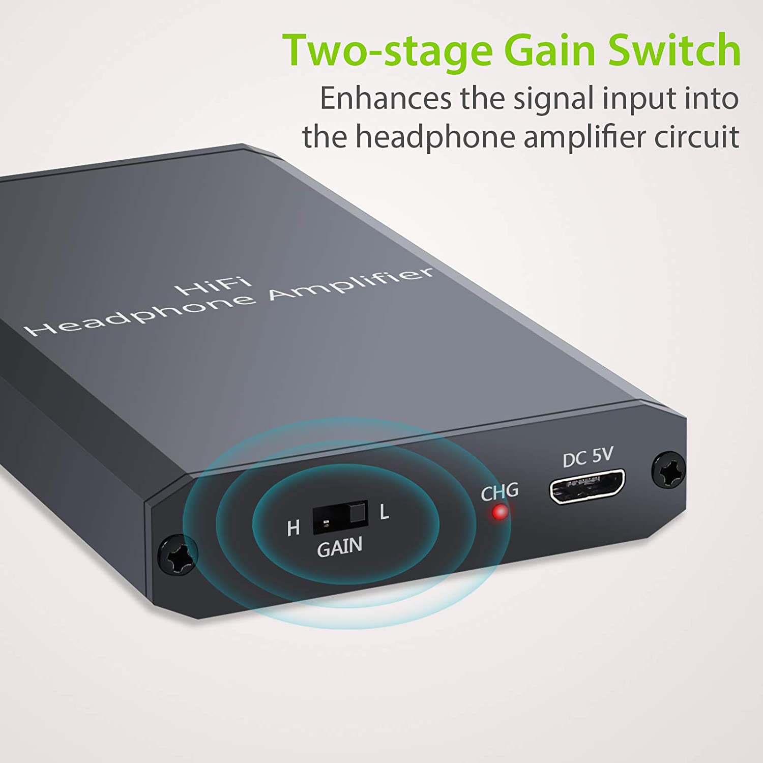 LiNKFOR HiFi Headphone Amplifier Supports 16-300Ω 3.5mm