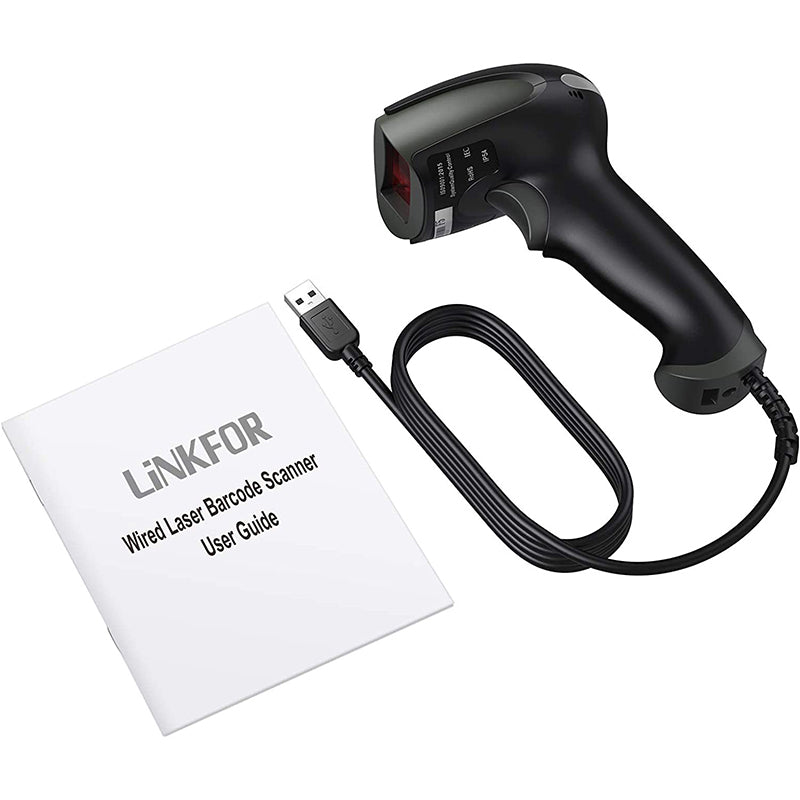 LiNKFOR USB Scanner Handheld Barcode Reader