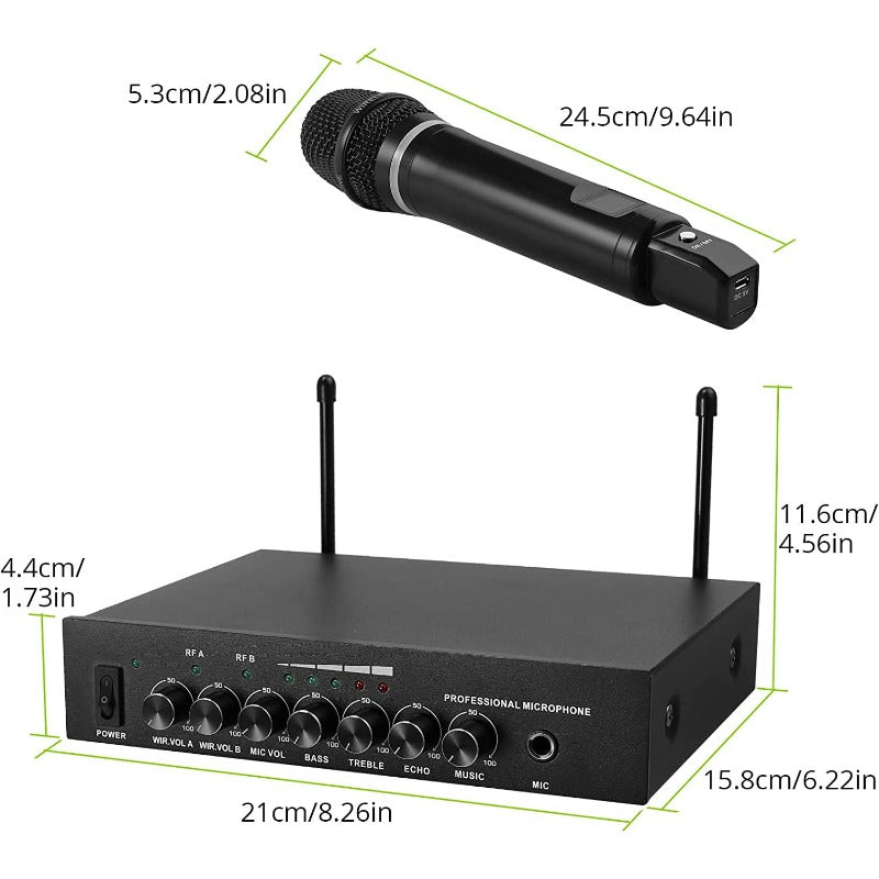 LiNKFOR UHF Handheld Rechargeable Microphone System