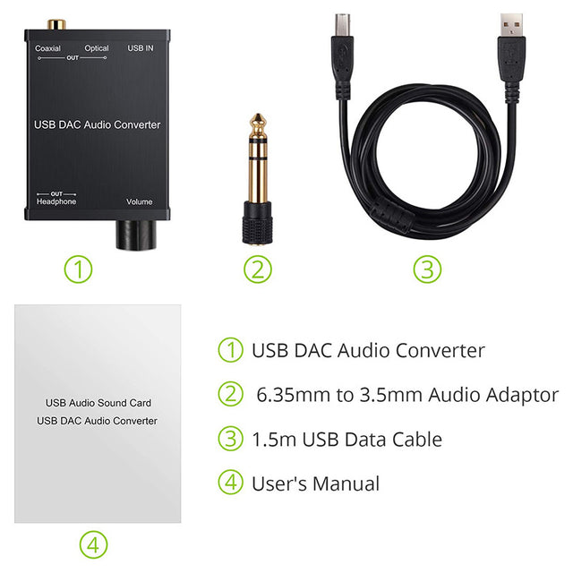 LiNKFOR USB DAC and Headphone Amplifier