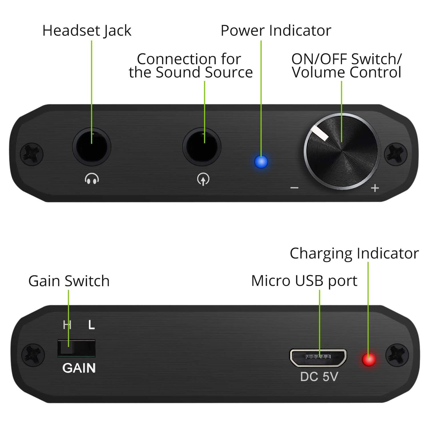 LiNKFOR HiFi Headphone Amplifier with Bluetooth 5.0