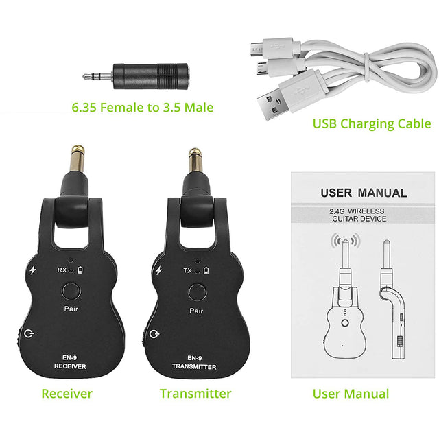 LiNKFOR 2.4G Wireless Guitar Transmitter Receiver